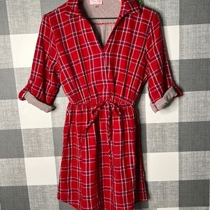 Pink Lily Plaid Dress